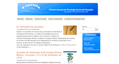 Desktop Screenshot of escuelavinculo.com.ar